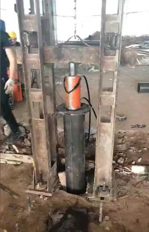 保定徐水县钢管桩加固